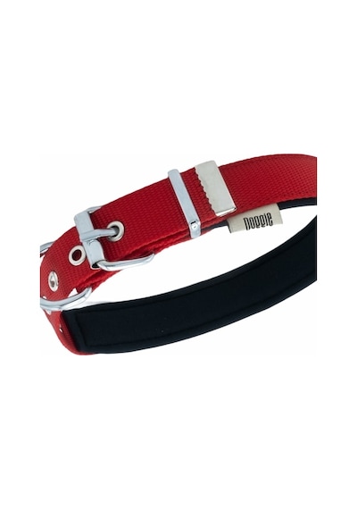 Doggie Konfor Dokuma Çivili Boyun Tasması Kırmızı 2.5 x 42-50 CM Kırmızı