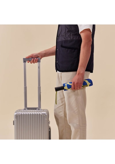 Original Duckhead The Daily - Blue Ripples Automatic Umbrella Mavi