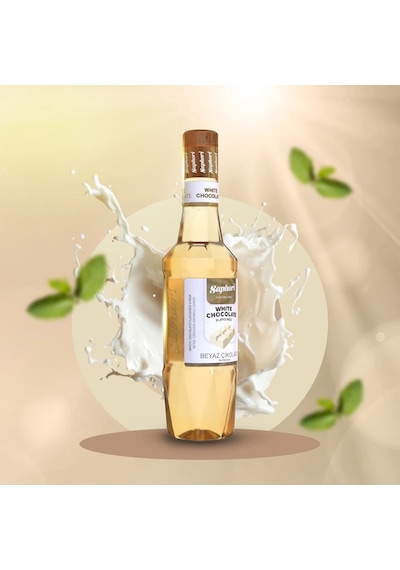 Saphori Beyaz Çikolata Aromalı Kokteyl Şurubu Beyaz Çikolata Şurubu 700 Ml