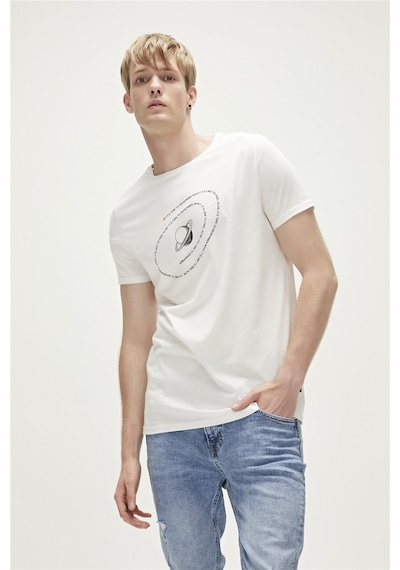 Bad Bear Alive T-shirt Beyaz Baskılı Erkek Tişört 001