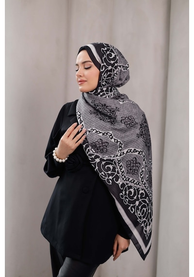Mimiyum Rüveyda Premium Soft Şal Gümüş