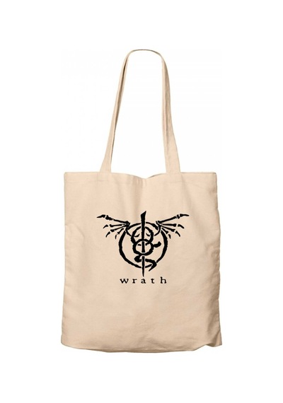 Lamb of God Wrath Logo Krem Kanvas Bez Çanta