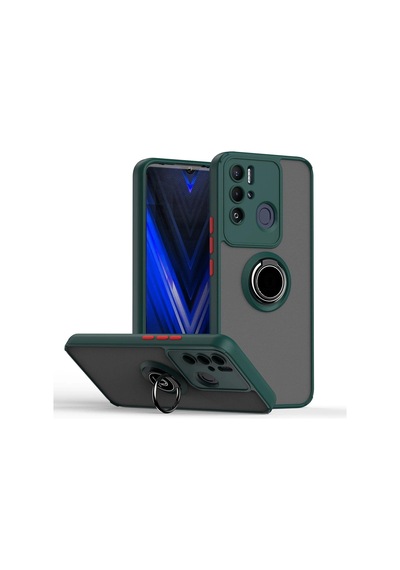 Teleplus Tecno Pova Neo Kılıf Montreal Yüzüklü Mat Kapak