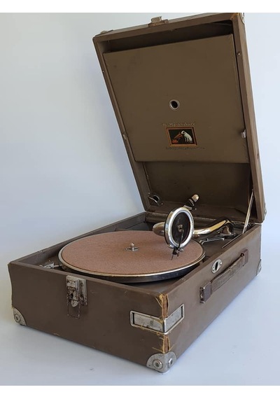 His Master'S Voice Antika Çanta Gramofon 074 Kurma Kolu Eksik