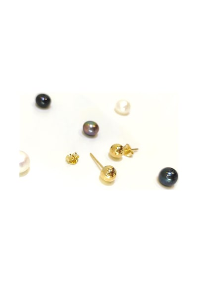 6mm Top Vidalı Küpe 14 Ayar Altın Hd Videolu