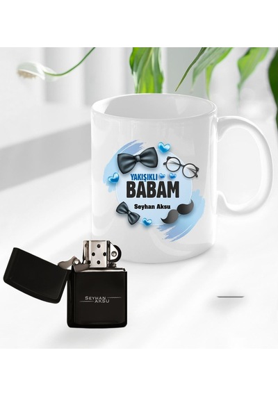 6Renk Kişiye Özel Babalar Günü Hediyesi Yakışıklı Babam Tasarımlı Kupa (502367385)