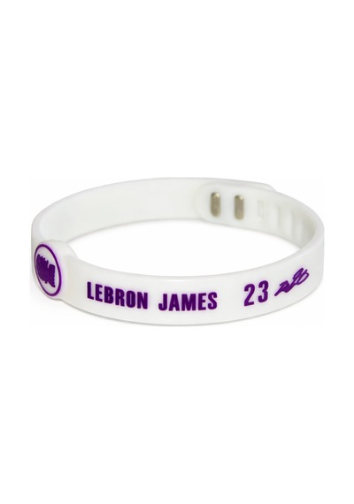 Lebron James Beyaz Ayarlanabilir Basketbol Nba Bileklik Beyaz Beyaz