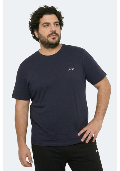 Slazenger Rosalva Jmb Erkek Büyük Beden Lacivert Tişört
