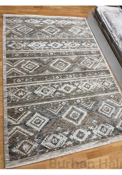 Merinos Halı Valeria Serisi 91008-060 Vintage Etnik Desenli Salon Oturma Odası Halısı Çok Renkli