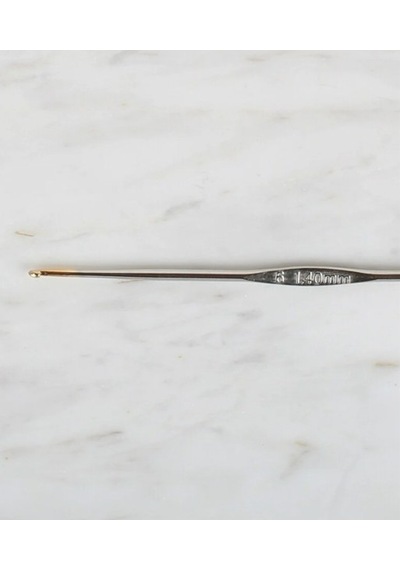 Abarta Yabalı Altın Uçlu Metal Saplı Dantel Tığ Numara Seçenekleri No 6 - 1,4 Mm