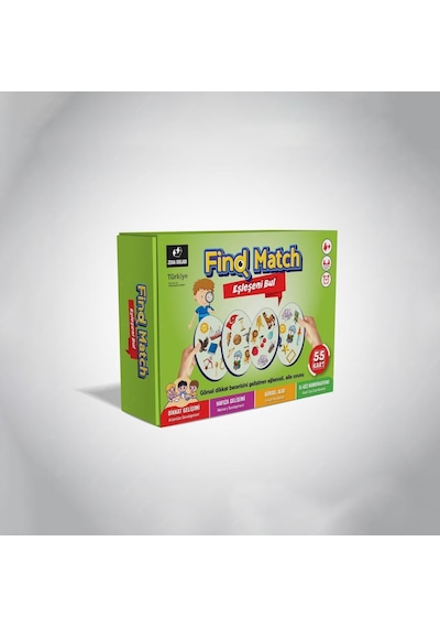 Find Match Eşleşeni Bul - Kutu Oyunu - Oyuncak - Aile Kutu Oyunu
