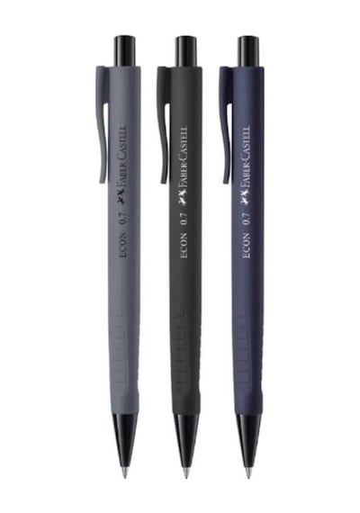 Faber Castell Ofis Ve Okul Seti 8'li Pastel Fosforlu Kalem Ve 3 Adet Econ 0.7 Kalem Çok Renkli