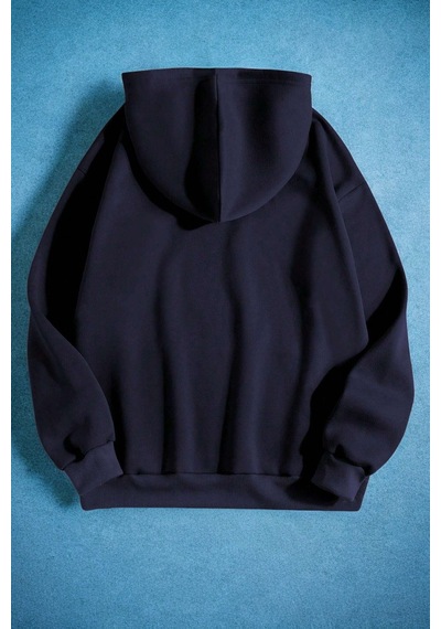 Uyguntarz Boundless 1996 Bridge Baskılı Oversize Sweatshirt Lacivert
