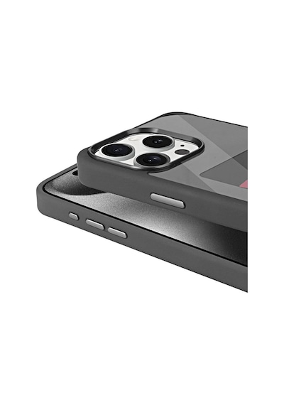 Zore Apple Uyumlu iPhone 15 Pro Max Kılıf Ekranı Yansıtan Akıllı Nfc Kapak - Gri Gri