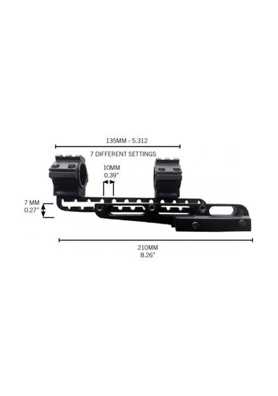 Konus Çap: 30 Mm Ve 25 Mm Dampa Dürbün Ayağı Siyah 36003133