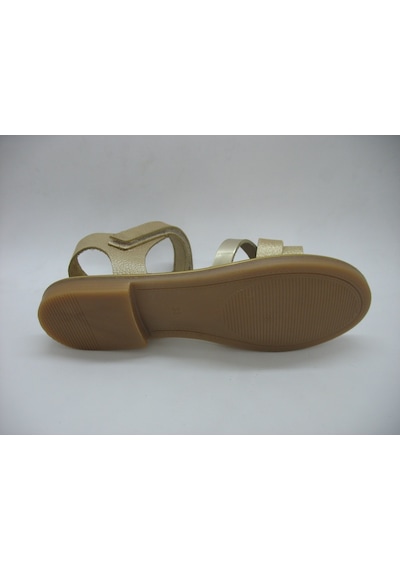 Piarmoni 01411 Deri Ortopedik Altın Sandalet 31-35 Pudra
