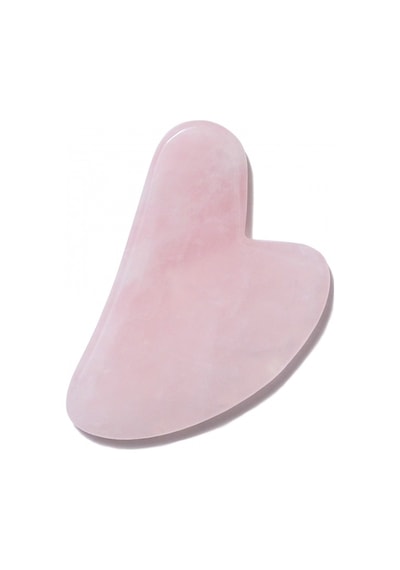 Pembe Kuvars Gua Sha Yüz Vücut Masaj Taşı Doğal Taş