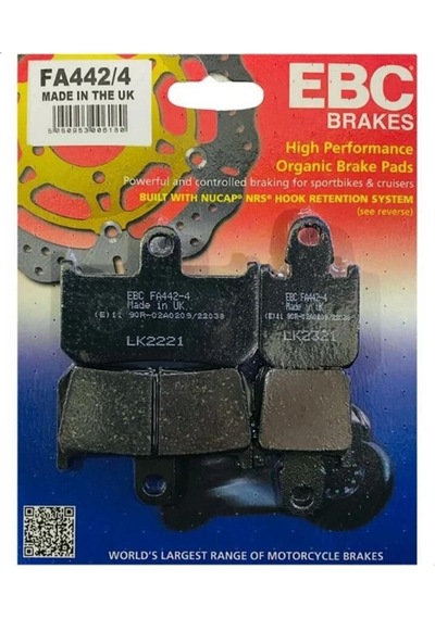 Ebc Fa442/4 Yamaha Yzf-r1 , Mt01 6 Piston Caliper 07-14 Ön Fren Balatası