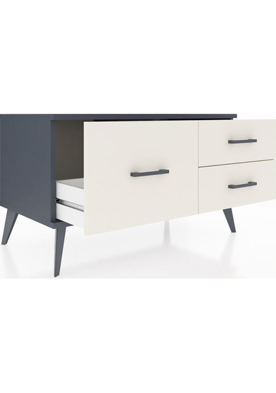 Hyperion Şifonyer 3 Çekmeceli 88x44x48 Antrasit-antrasit/aytaşı Antrasit/aytaşı Hyperion Şifonyer 3 Çekmeceli 88x44x48 Antrasit-antrasit/aytaşı Antrasit/aytaşı