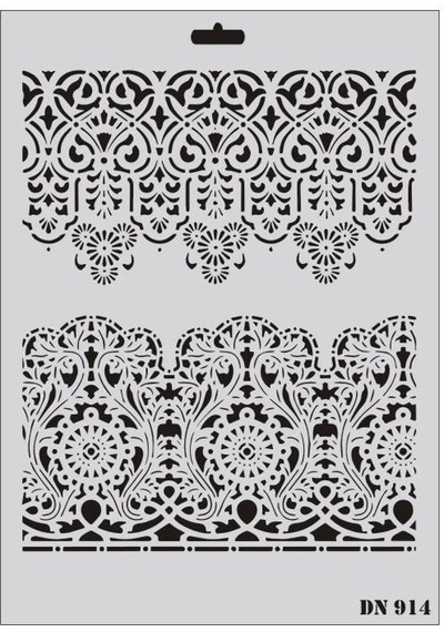 Mey İthalat Rich Dantel Seri Dn-914 Stencil 35x25 Cm