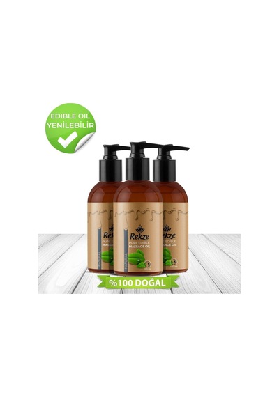 "3 Lü 120 Ml Natural Aromalı Unisex Vücut Masaj Yağı Erotik, Doğal Ve Rahatlatıcı" - 290897703