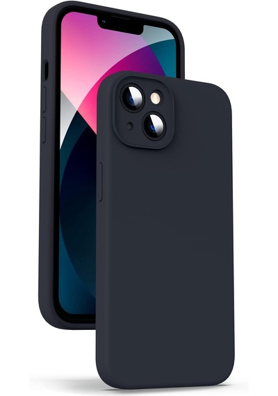 Apple Uyumlu iPhone 13 Uyumlu Kılıf Nano Slikon Kapak Siyah -