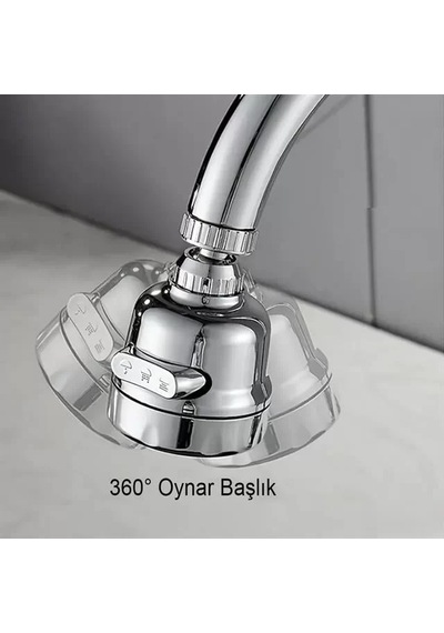 Sh Sunup Sn-27115 3 Kademeli Tasarruflu Musluk Başlığı 360 Derece Najmaddin Diğer