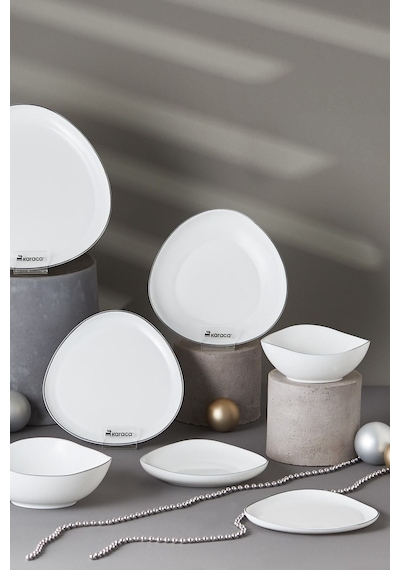 Karaca Agata Opal Cam Pasta Tabağı 20 Cm