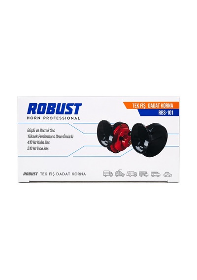 Robust Rbs-101 Dadat Korna Tek Fiş 410hz 510hz Güçlü Ses Performanslı Korna