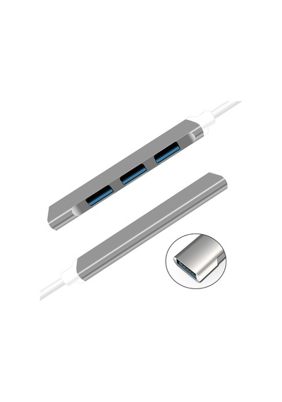 Ally S-803 4 in 1 Type-C to 4 x USB 3.0 HUB Çoğaltıcı Çevirici Dönüştürücü Adaptör