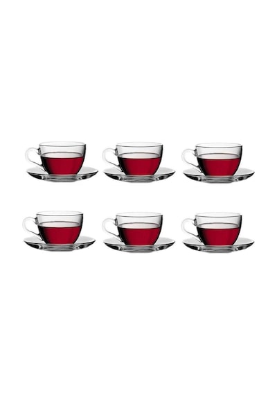 Basic 6 Lı Çay Fincan Takımı 12 Parça 97948 Beyaz