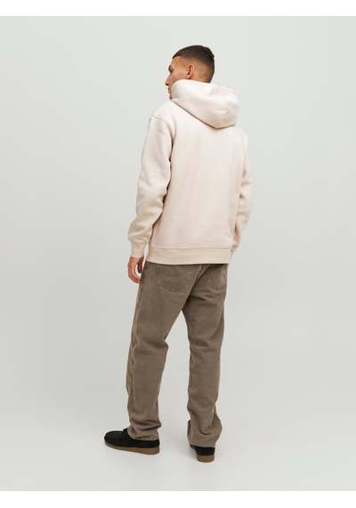 Jack & Jones Jack&jones Kapüşonlu Rahat Kesim Bej Erkek Sweat 12241687 001