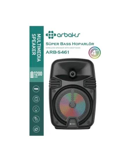 21 Cm Bluetooth Super Bass HOPARLÖR Arbaks Arbs461