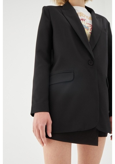 Quzu Blazer Ceket Siyah (498498958)