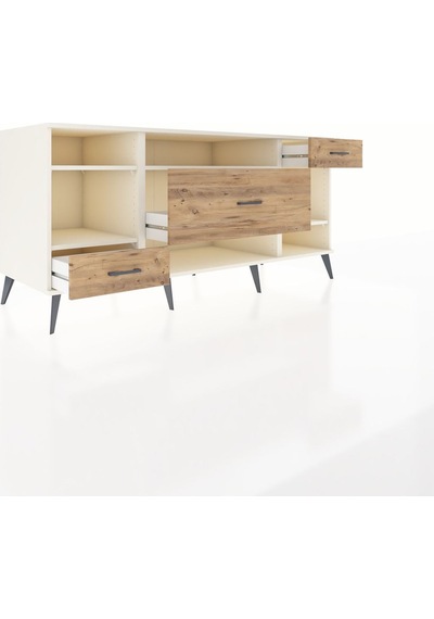 Kronos Konsol 4 Raflı 3 Çekmeceli 176x59x83 Aytaşı-aytaşı/çam Aytaşı/çam Kronos Konsol 4 Raflı 3 Çekmeceli 176x59x83 Aytaşı-aytaşı/çam Aytaşı/çam
