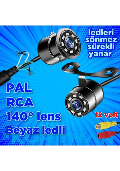 Beyaz Ledli Kelebek Kamera Ledleri Sönmez Sürekli Yanar 12 Volt