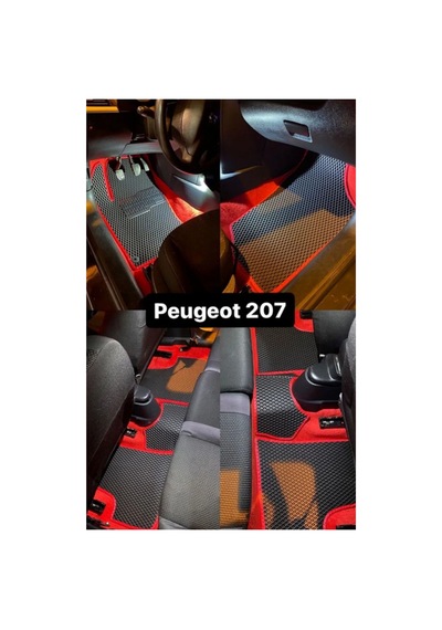 Peugeot 207 Akıllı Oto Paspas+metal Topukluk Siyah