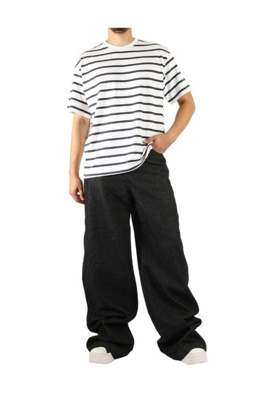 Denim Lacivert Wide Leg Pantolon Mavi