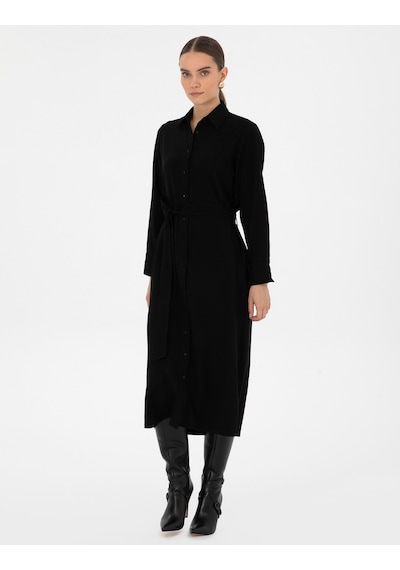 Pierre Cardin Kadın Siyah Elbise Dokuma 50318230-vr046 Siyah