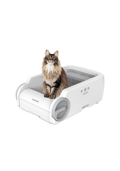 Haustier Blw02 Akıllı Kedi Tuvaleti - App Kontrollü, Kızılötesi Sensörlü Ve 6.5l Geniş Hazne Açık Tasarım