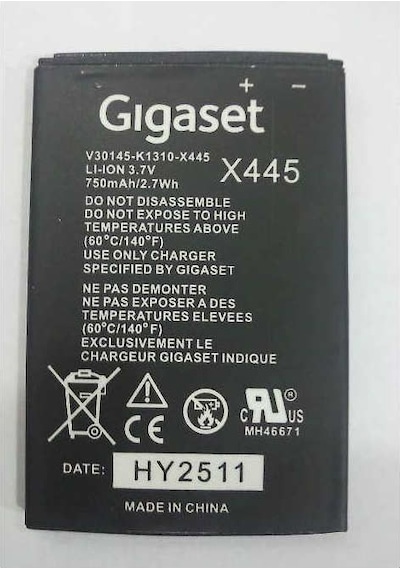 Gigaset Sl450 Sl450 Go Batarya V30145-K1310-X445