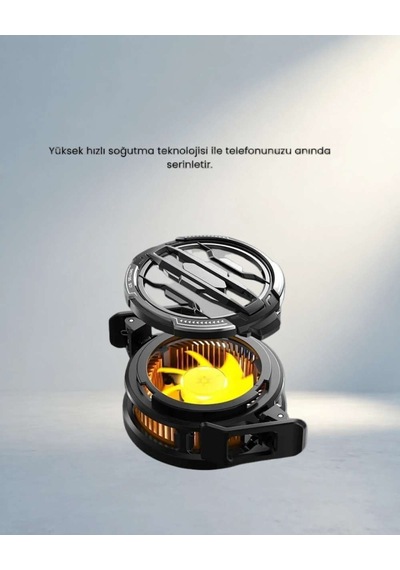 Taşınabilir Telefon Soğutucu 15w 7 Kanatlı Fan İle Oyun Performansı