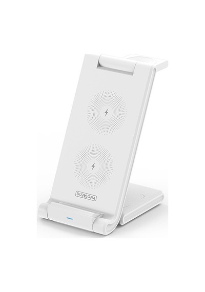 Duzzona 15w Katlanır 3 İn 1 Telefon Kulaklık Saat Kablosuz Şarj