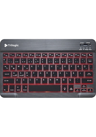 Trilogic Bright KBT501 7 Renk Led Aydınlatmalı Kablosuz Bluetooth Klavye Trilogic Bright KBT501 7 Renk Led Aydınlatmalı Kablosuz Bluetooth Klavye