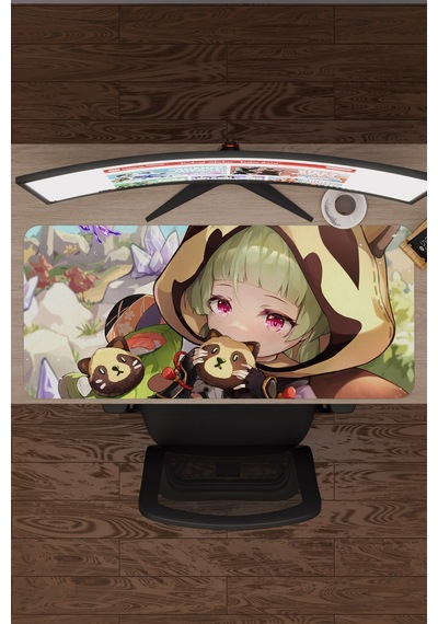 Sayu Genshin Impact Anime Oyuncu V1 - 90x40 Xxl Gaming Mouse Pad Fare Altlığı