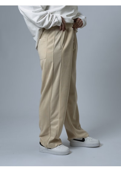 Cocopelli Oversize Bej Kadın Baggy Eşofman Coc2530