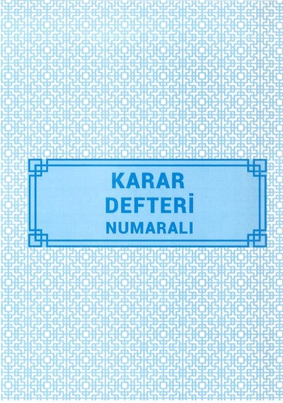 Karar Defteri Numaralı 22x32 40 Yaprak Artlantis Karar Defteri Ka