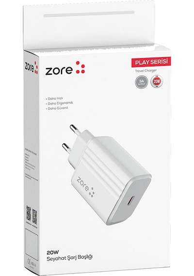 Alan Tech Play Serisi Pl2 20w Pd Seyahat Şarj Aleti - Beyaz Beyaz