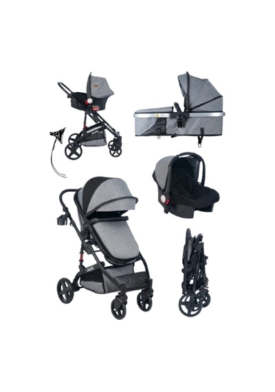 İkiz Yan Yana Ayrılıp Birleşebilen Travel Sistem Çift Yönlü Bebek Arabası Puset Birleştirme Aparatlı