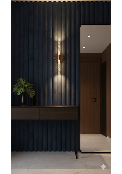 Bhbackhome Bubbleflux Şık Tasarım Modern Ledli Aplik 40 Cm Pilli Gold